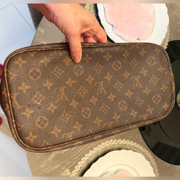 Brown and Tan Monogram Tote - Picture 13 of 15